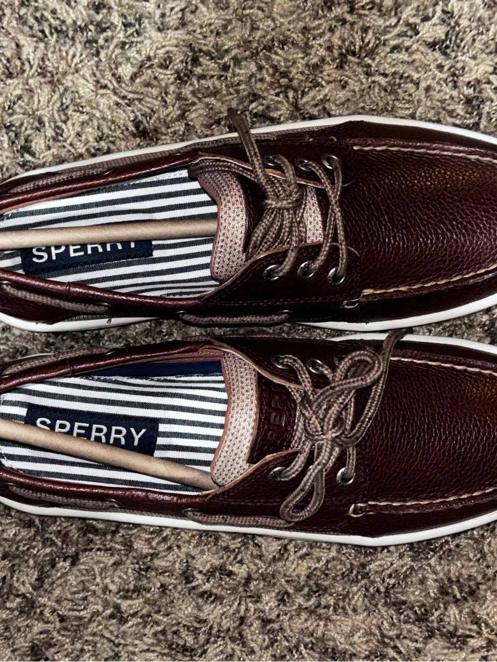 Sperry Billfish 3 Eye Pull-Up Brown Boat Shoe Men's Size 7.5 Loafers NEW!!!